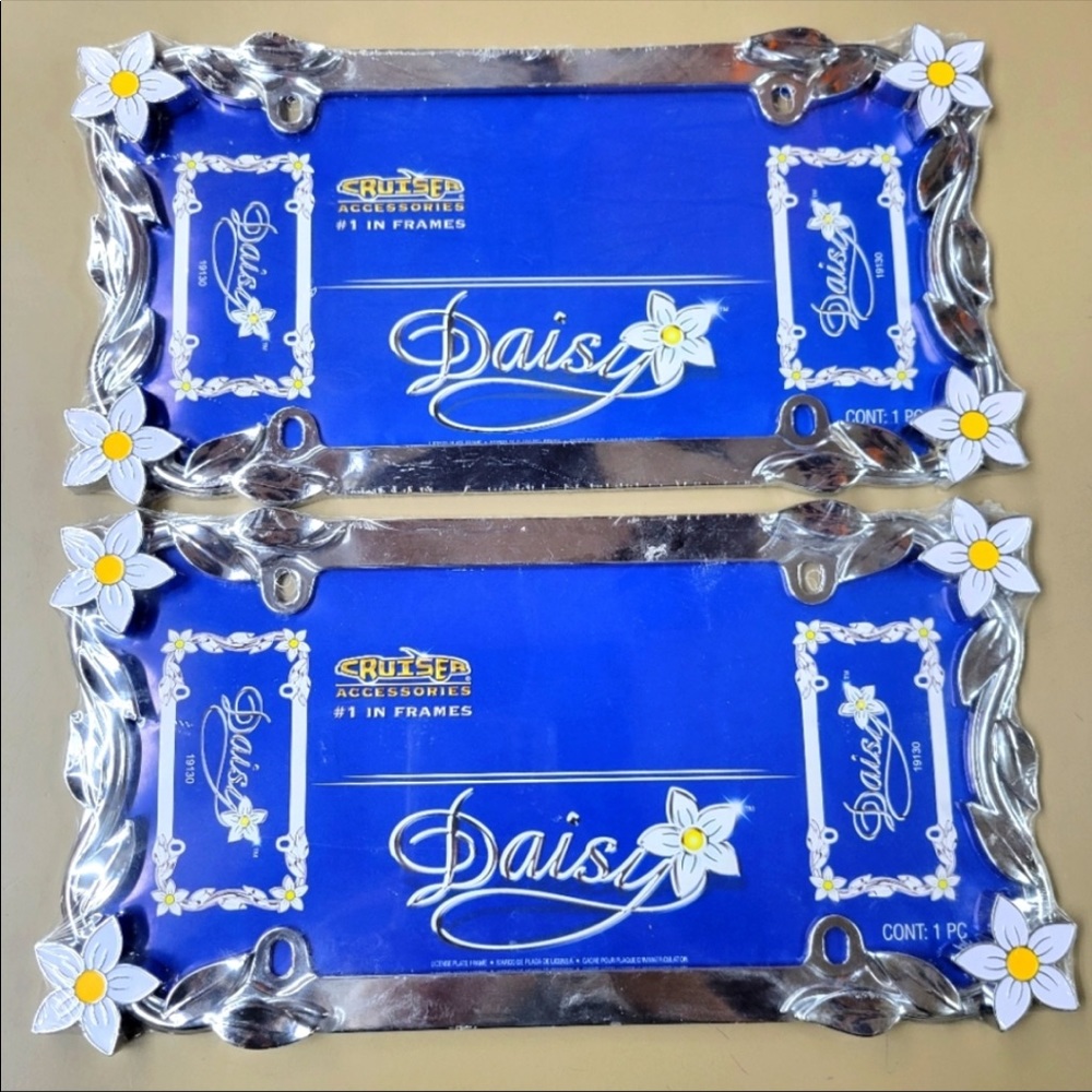 Car accessories | Daisy flower License Plate Frame